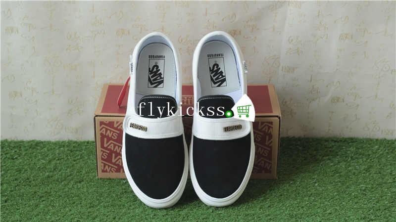 Fear of God x Vans Slip On 47 DX Black And White